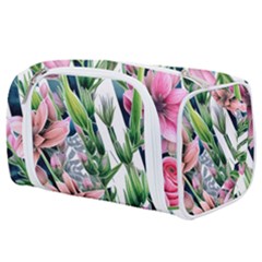 Sumptuous Watercolor Flowers Toiletries Pouch by GardenOfOphir