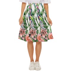 Sumptuous Watercolor Flowers Classic Short Skirt by GardenOfOphir