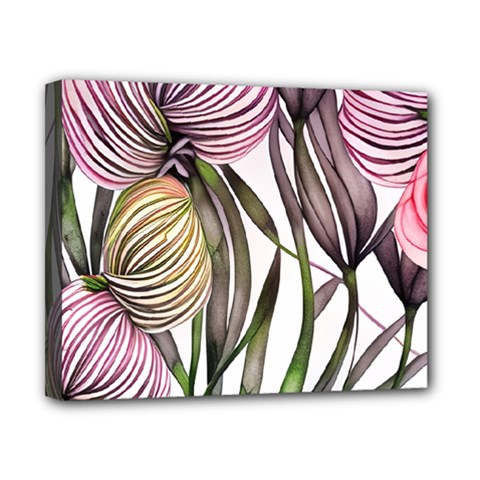 Charming And Cheerful Watercolor Flowers Canvas 10  X 8  (stretched) by GardenOfOphir