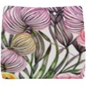 Charming and Cheerful Watercolor Flowers Seat Cushion View1