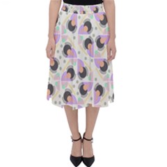 Pattern Pastel Drawing Art Classic Midi Skirt by Ravend