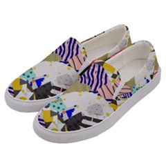 Digital Paper Scrapbooking Abstract Men s Canvas Slip Ons by Ravend