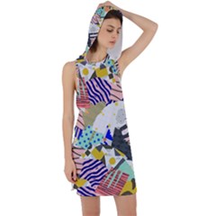 Digital Paper Scrapbooking Abstract Racer Back Hoodie Dress by Ravend