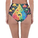 Rainbows Drip Dripping Paint Happy Reversible High-Waist Bikini Bottoms View4