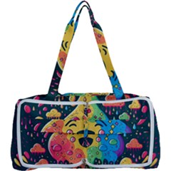 Rainbows Drip Dripping Paint Happy Multi Function Bag by Ravend