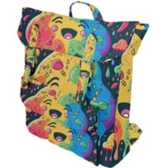 Rainbows Drip Dripping Paint Happy Buckle Up Backpack by Ravend