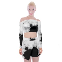 Almond Bread Apple Males Mathematics Off Shoulder Top With Mini Skirt Set by Ravend