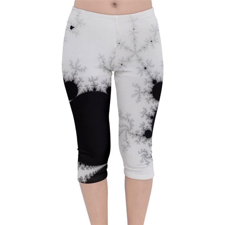 Almond Bread Apple Males Mathematics Velvet Capri Leggings 