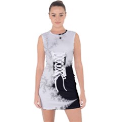 Almond Bread Apple Males Mathematics Lace Up Front Bodycon Dress by Ravend