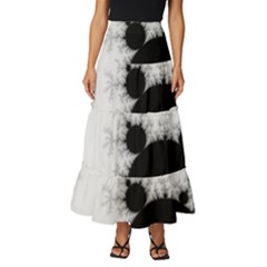 Almond Bread Apple Males Mathematics Tiered Ruffle Maxi Skirt by Ravend