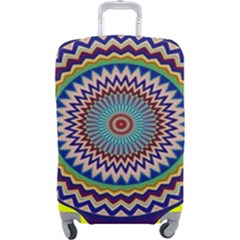 Kaleidoscope Geometric Circles Luggage Cover (large) by Ravend