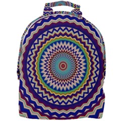 Kaleidoscope Geometric Circles Mini Full Print Backpack by Ravend