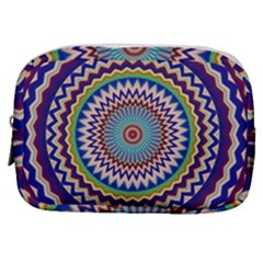 Kaleidoscope Geometric Circles Make Up Pouch (small) by Ravend