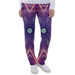 Abstract Glow Kaleidoscopic Light Women s Casual Pants by Ravend