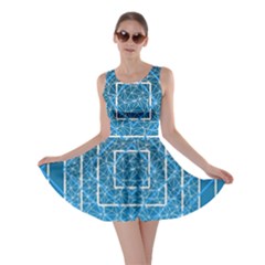 Network Social Abstract Skater Dress