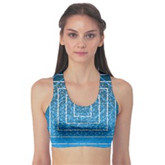 Network Social Abstract Sports Bra