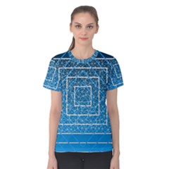 Network Social Abstract Women s Cotton Tee