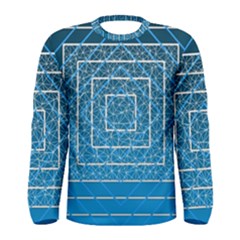 Network Social Abstract Men s Long Sleeve Tee