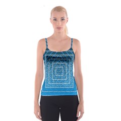 Network Social Abstract Spaghetti Strap Top