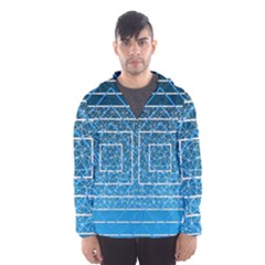 Network Social Abstract Men s Hooded Windbreaker