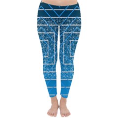 Network Social Abstract Classic Winter Leggings