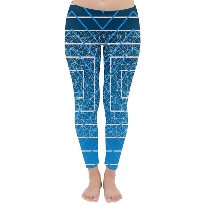 Network Social Abstract Classic Winter Leggings