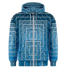 Network Social Abstract Men s Zipper Hoodie