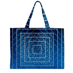 Network Social Abstract Zipper Mini Tote Bag