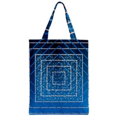 Network Social Abstract Zipper Classic Tote Bag