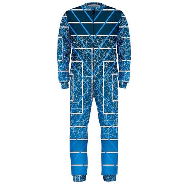 Network Social Abstract OnePiece Jumpsuit (Men)