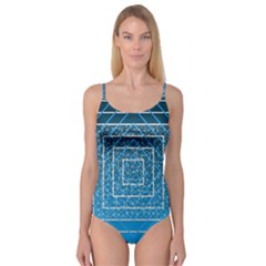 Network Social Abstract Camisole Leotard 