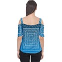 Network Social Abstract Cutout Shoulder Tee View2