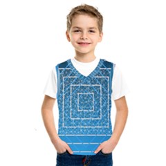 Network Social Abstract Kids  Basketball Tank Top