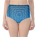 Network Social Abstract Classic High-Waist Bikini Bottoms View1