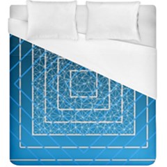 Network Social Abstract Duvet Cover (King Size)