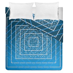 Network Social Abstract Duvet Cover Double Side (Queen Size)