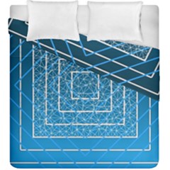 Network Social Abstract Duvet Cover Double Side (King Size)