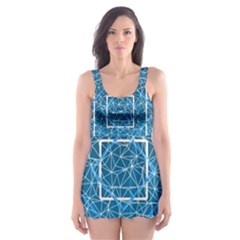 Network Social Abstract Skater Dress Swimsuit