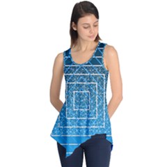 Network Social Abstract Sleeveless Tunic