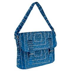 Network Social Abstract Buckle Messenger Bag