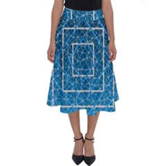 Network Social Abstract Perfect Length Midi Skirt