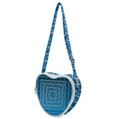 Network Social Abstract Heart Shoulder Bag