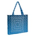 Network Social Abstract Zipper Medium Tote Bag View2