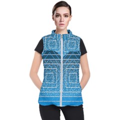 Network Social Abstract Women s Puffer Vest