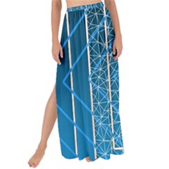 Network Social Abstract Maxi Chiffon Tie-Up Sarong