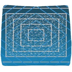 Network Social Abstract Seat Cushion