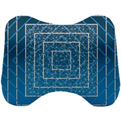 Network Social Abstract Head Support Cushion