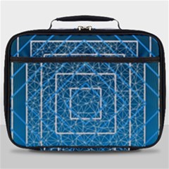 Network Social Abstract Full Print Lunch Bag