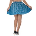 Network Social Abstract Velvet Skater Skirt View2