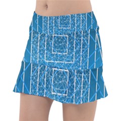 Network Social Abstract Classic Tennis Skirt